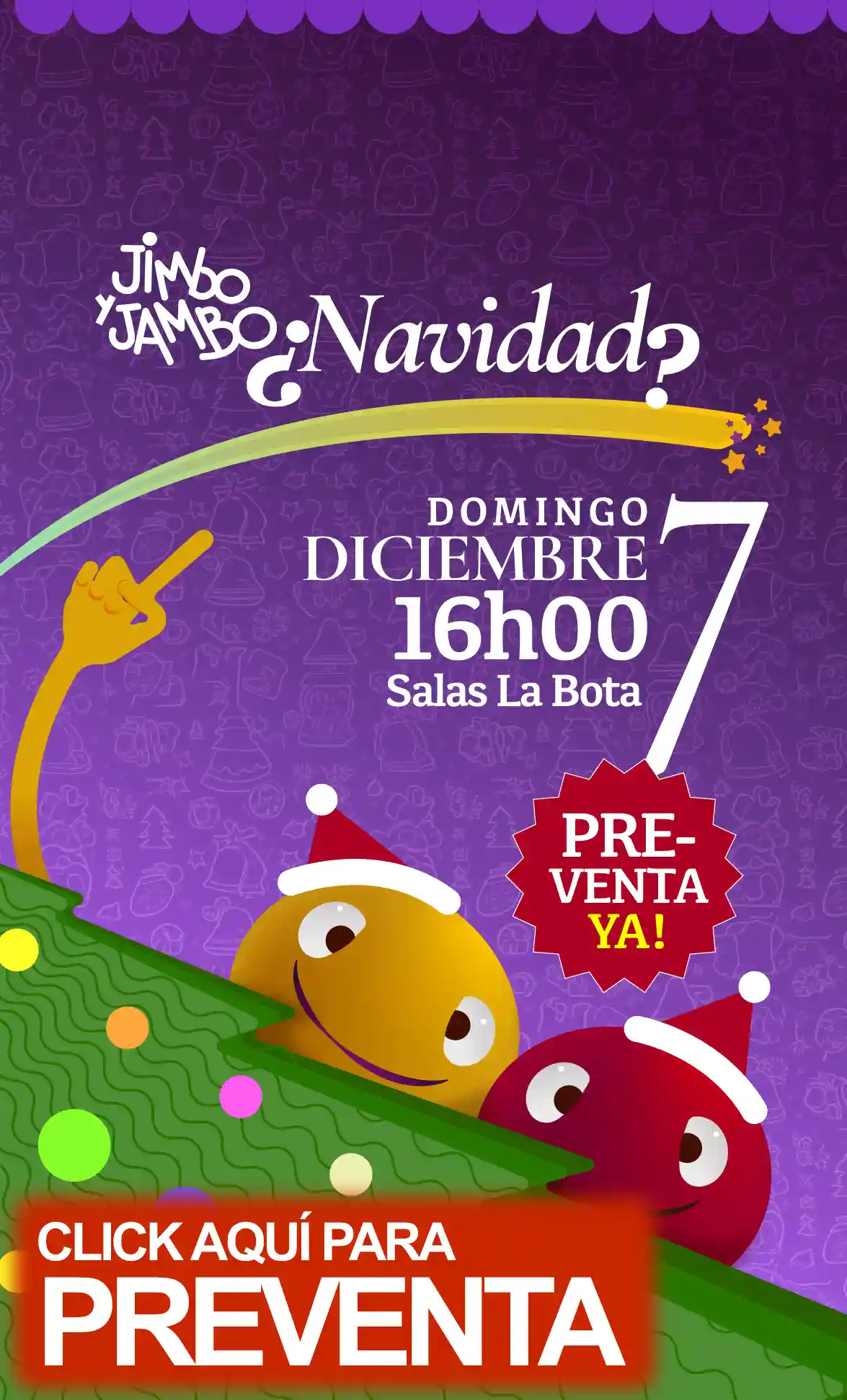 Omar San Lucas actuando junto a uno de los personaes títeres en la obra teatral Jimbo y Jambo, de La Carpa de la Luna, en Guayaquil, Ecuador