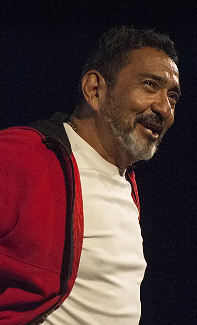 Actor Joseph San Lucas con presonaje del Extraño mundo de Jack, de La carpa de la luna, Guayaquil, Ecuador